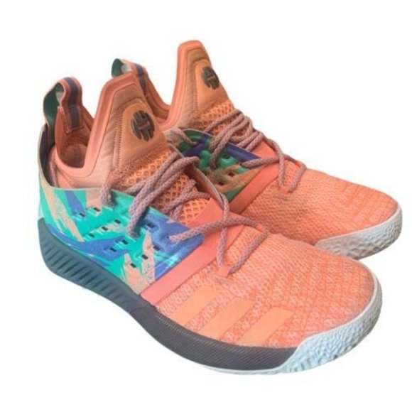 adidas Harden Vol 2 J California Dreamin Boys' Shoe, Orange Size 4 Junior NWOB - Picture 2 of 5